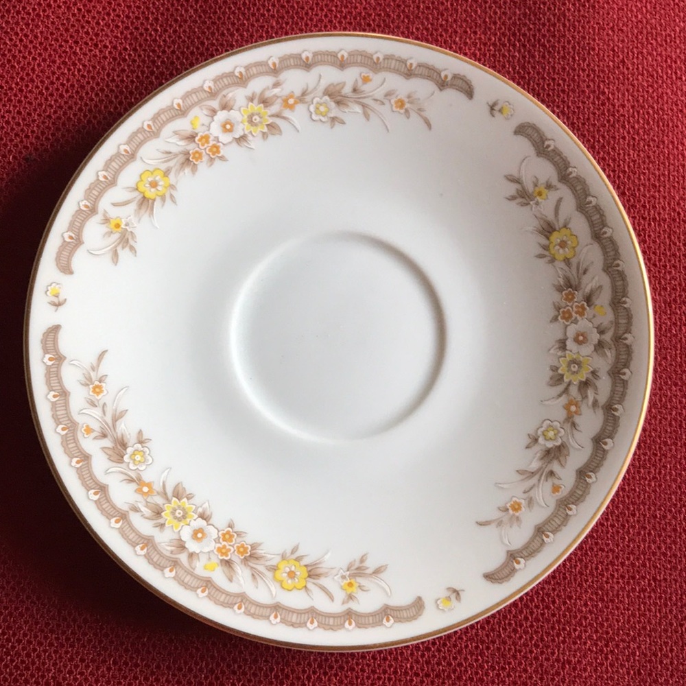 EKCO International Golden Autumn Fine China Japan Saucer
